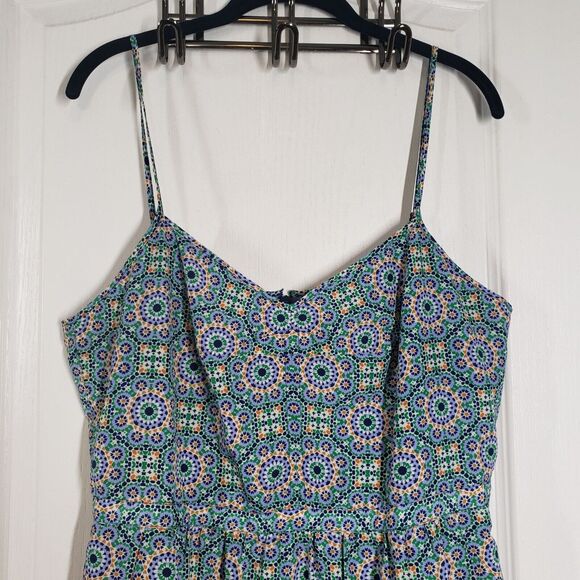 J. Crew Factory Dress Womens 12 Green Mini Seaside Cami Pockets Spaghetti Strap - Picture 12 of 16